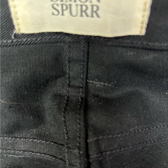 Simon Spurr Slim Pant Black Denim RAW Size 35 X 30 NEW - Picture 3 of 6